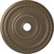 Ekena Millwork Cole Ceiling Medallion (Fits Canopies up to 9 1/8"), 25 3/8"OD x 3 3/8"ID x 1 3/8"P, Warm Silver CM25COWSS - alternate 1
